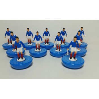 Subbuteo Andrew Table Soccer France 1934 World Cup Team on Classic Hasbro Bases